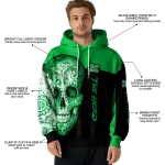 marshall thundering herd sugar skull green black hoodie best selling