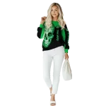 marshall thundering herd sugar skull green black hoodie best selling