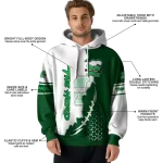 marshall thundering herd triangular pattern green white hoodie best selling