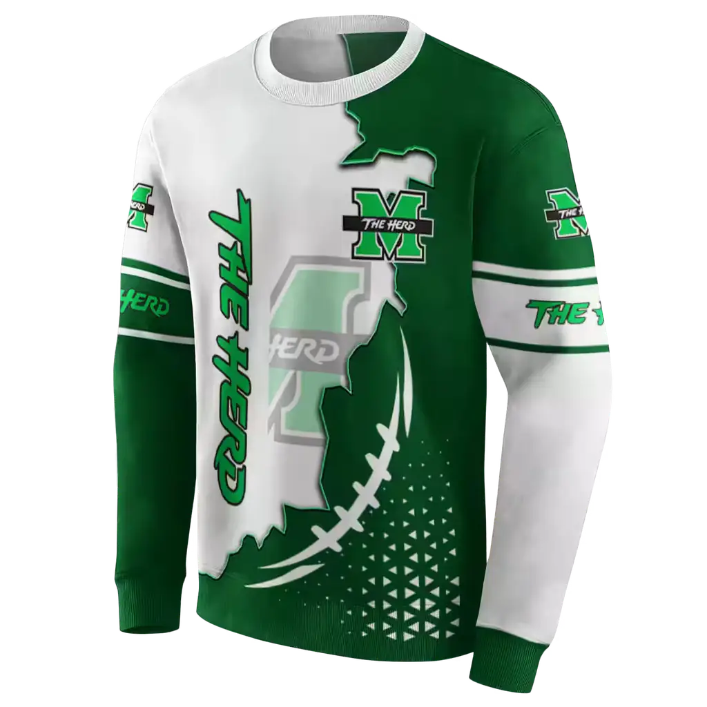 marshall thundering herd triangular pattern green white hoodie new arrival marshall thundering herd triangular pattern green white hoodie new arrival