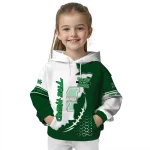 marshall thundering herd triangular pattern green white hoodie best selling