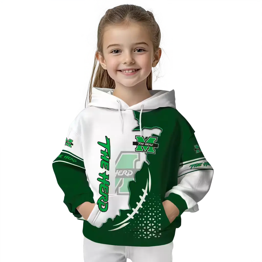 marshall thundering herd triangular pattern green white hoodie top rated marshall thundering herd triangular pattern green white hoodie top rated
