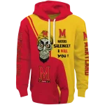 maryland terrapins achmed skull red hoodie best selling