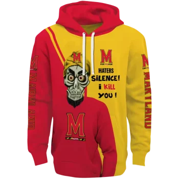 maryland terrapins achmed skull red hoodie best selling