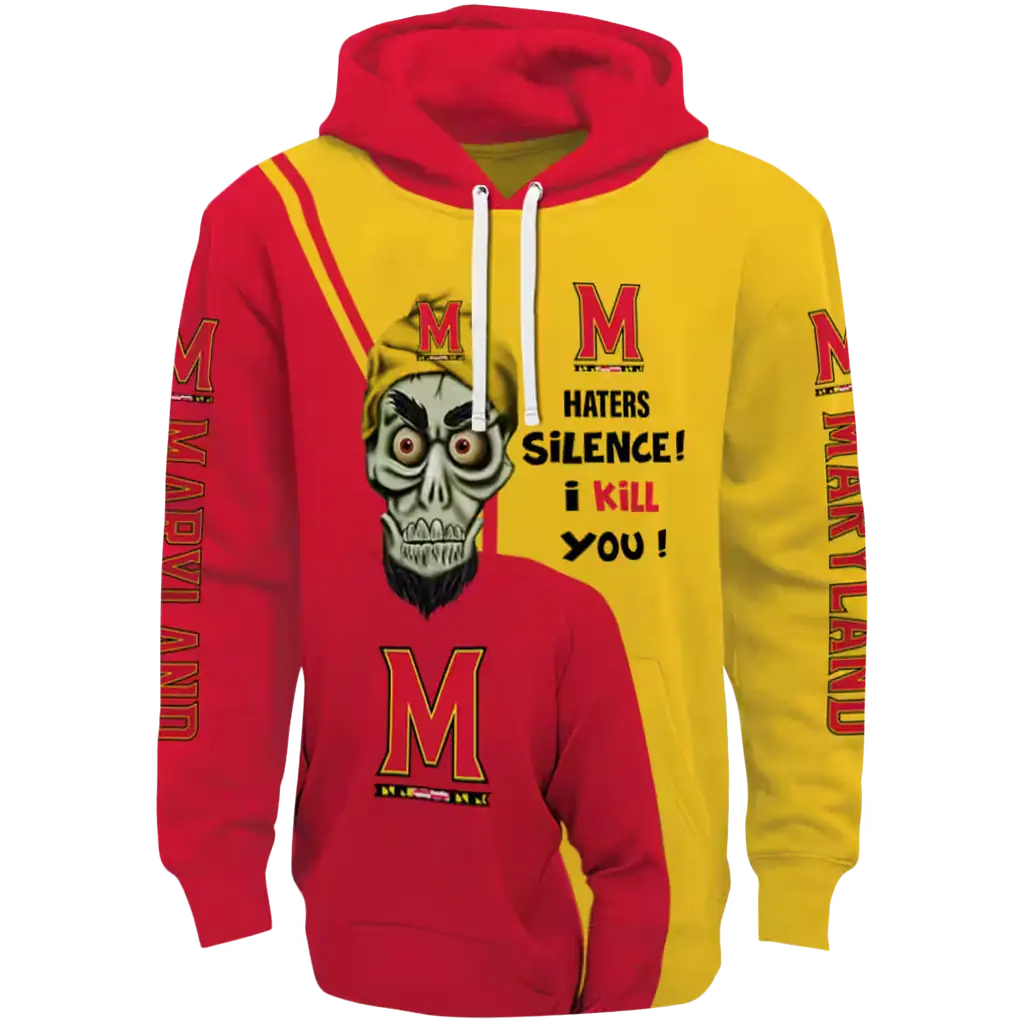 maryland terrapins achmed skull red hoodie best selling maryland terrapins achmed skull red hoodie best selling