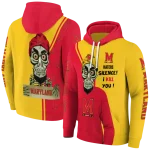 maryland terrapins achmed skull red hoodie best selling