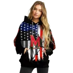 maryland terrapins american pride black hoodie best selling
