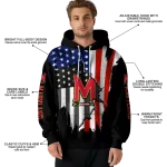 maryland terrapins american pride black hoodie best selling