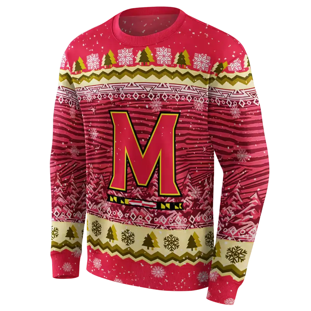 maryland terrapins christmas trees red hoodie new arrival maryland terrapins christmas trees red hoodie new arrival