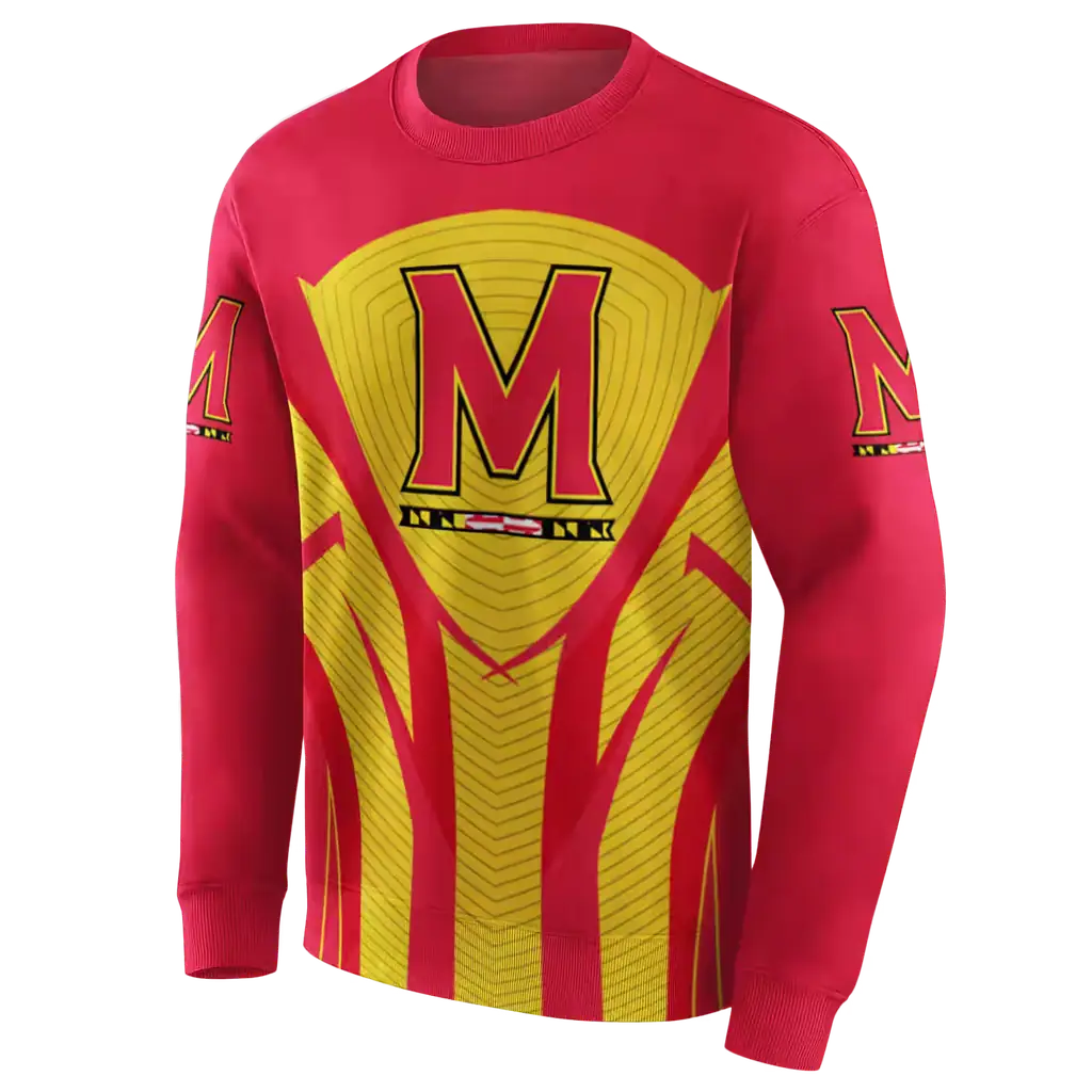 maryland terrapins concentric lines red black hoodie new arrival maryland terrapins concentric lines red black hoodie new arrival