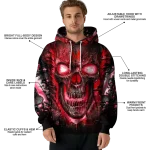 maryland terrapins demonic skull red black hoodie best selling