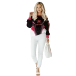 maryland terrapins futuristic pattern red black hoodie best selling