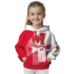 maryland terrapins graphic punisher red white hoodie best selling