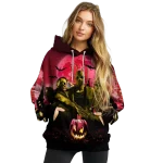 maryland terrapins halloween vibes red black hoodie best selling