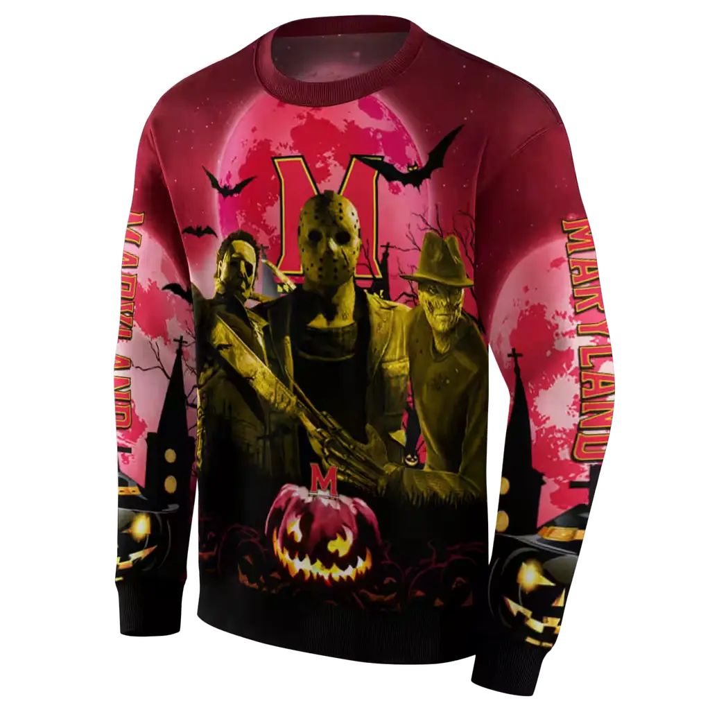 maryland terrapins halloween vibes red black hoodie new arrival maryland terrapins halloween vibes red black hoodie new arrival
