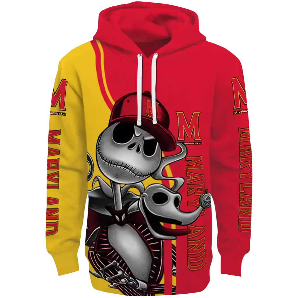 maryland terrapins jack skellington red hoodie best selling maryland terrapins jack skellington red hoodie best selling