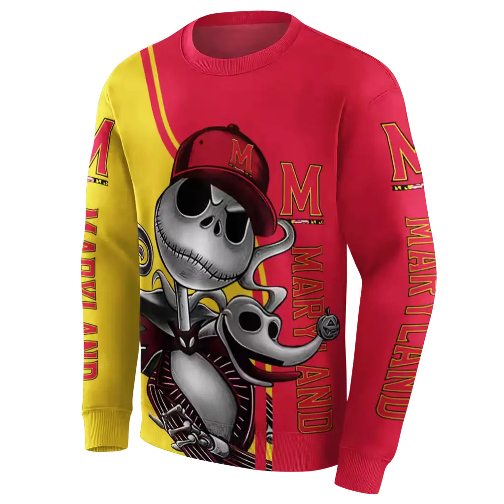maryland terrapins jack skellington red hoodie new arrival maryland terrapins jack skellington red hoodie new arrival