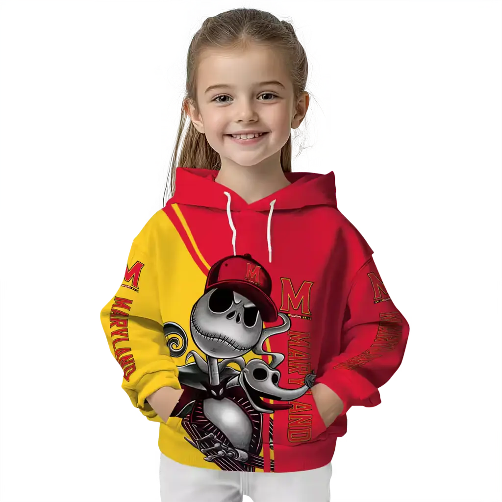 maryland terrapins jack skellington red hoodie top rated maryland terrapins jack skellington red hoodie top rated