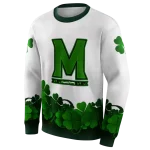 maryland terrapins lucky motif white green hoodie best selling