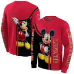 maryland terrapins mickey mouse red black hoodie best selling
