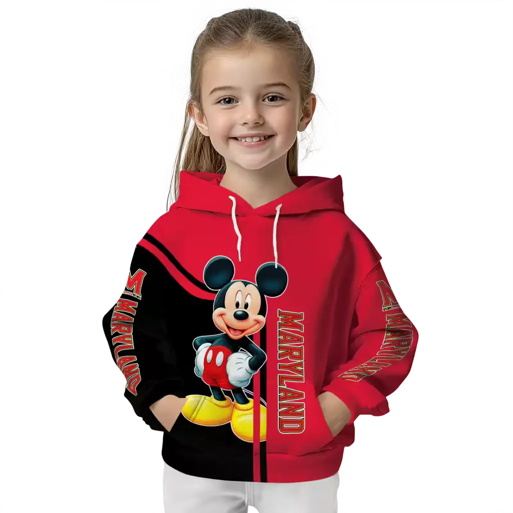 maryland terrapins mickey mouse red black hoodie top rated maryland terrapins mickey mouse red black hoodie top rated