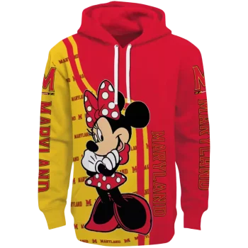 maryland terrapins minnie mouse red hoodie best selling