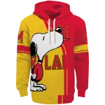 maryland terrapins playful snoopy red hoodie best selling