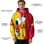 maryland terrapins playful snoopy red hoodie best selling