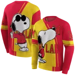 maryland terrapins playful snoopy red hoodie best selling
