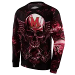 maryland terrapins skull artwork red black hoodie best selling