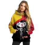 maryland terrapins skull punisher gold black hoodie best selling