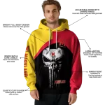 maryland terrapins skull punisher gold black hoodie best selling
