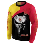 maryland terrapins skull punisher gold black hoodie best selling