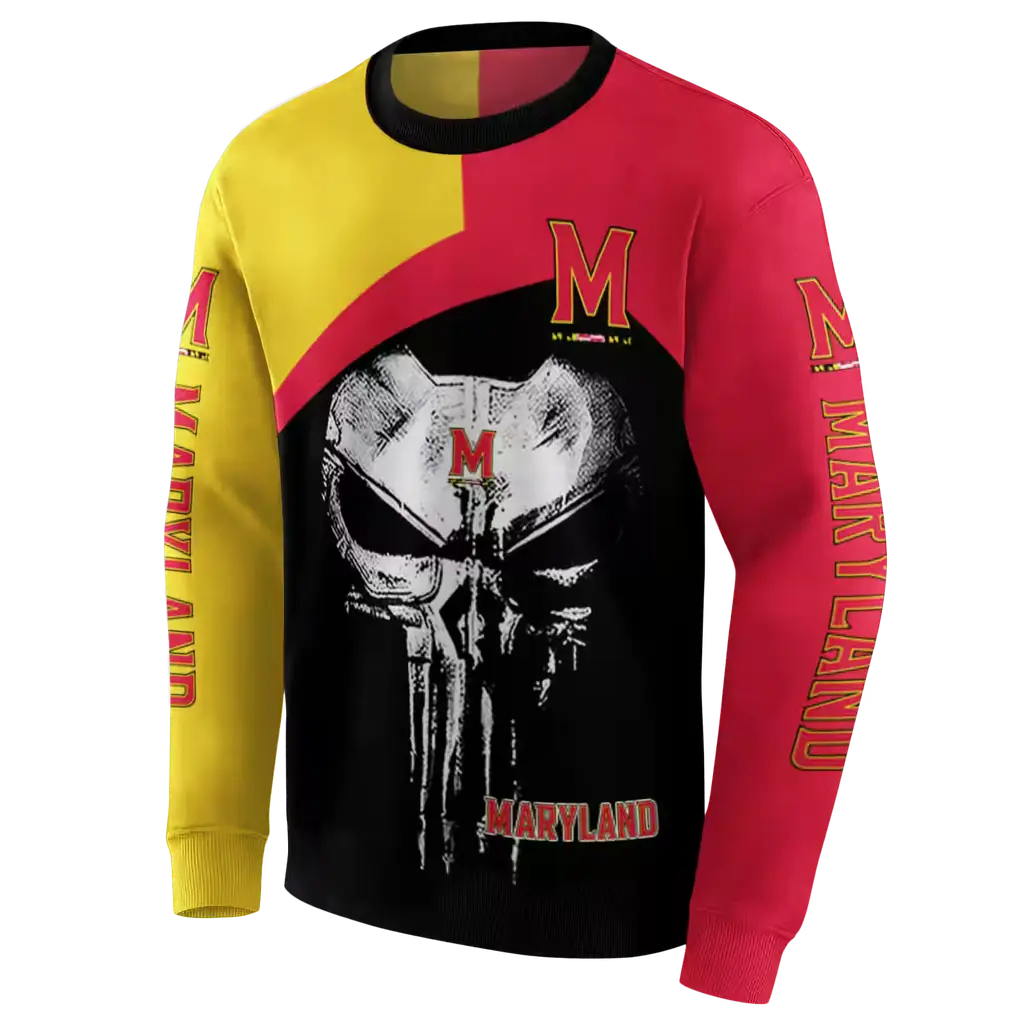maryland terrapins skull punisher gold black hoodie new arrival maryland terrapins skull punisher gold black hoodie new arrival