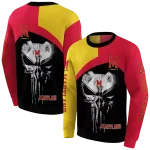 maryland terrapins skull punisher gold black hoodie best selling