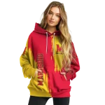 maryland terrapins splatter effect red hoodie best selling