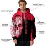 maryland terrapins sugar skull red black hoodie best selling