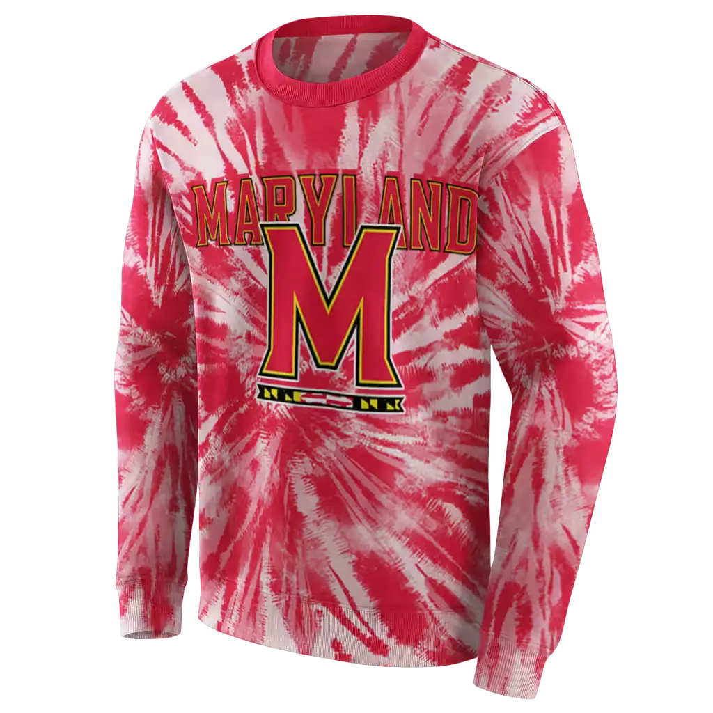 maryland terrapins tie dye pattern red hoodie new arrival maryland terrapins tie dye pattern red hoodie new arrival