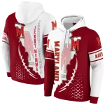 maryland terrapins triangular pattern red white hoodie best selling