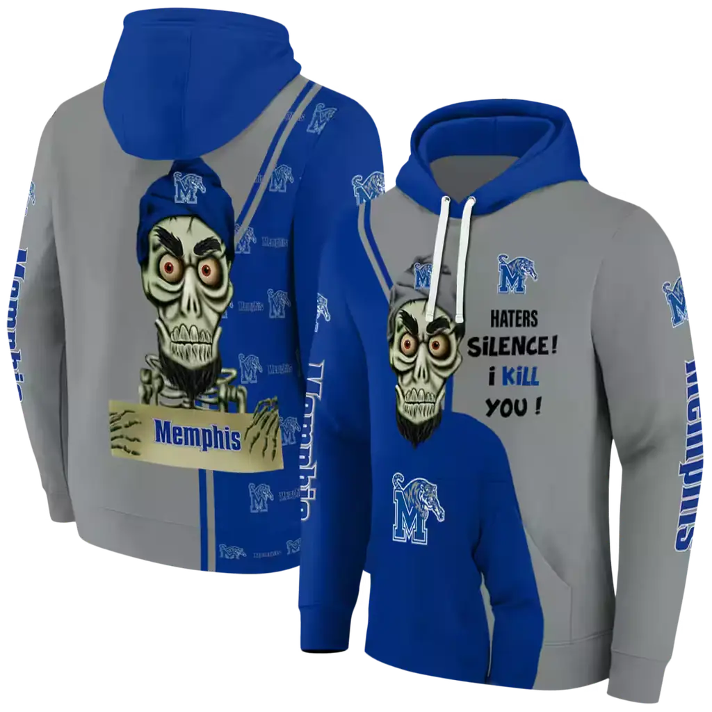 memphis tigers achmed skull blue hoodie fashion forward memphis tigers achmed skull blue hoodie fashion forward