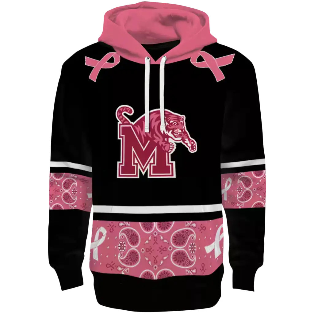 memphis tigers awareness ribbon black pink hoodie best selling memphis tigers awareness ribbon black pink hoodie best selling