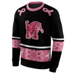 memphis tigers awareness ribbon black pink hoodie best selling