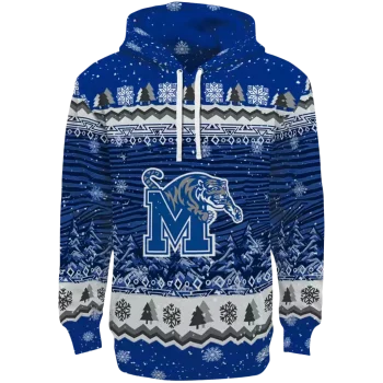 memphis tigers christmas trees blue hoodie best selling