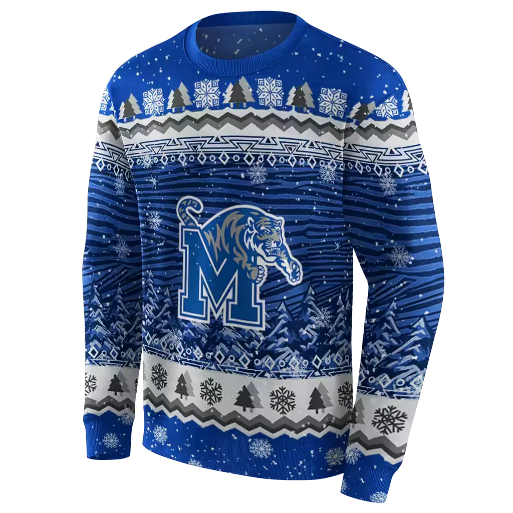 memphis tigers christmas trees blue hoodie new arrival memphis tigers christmas trees blue hoodie new arrival