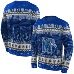 memphis tigers christmas trees blue hoodie best selling