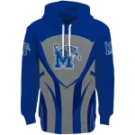 memphis tigers concentric lines blue black hoodie best selling