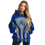 memphis tigers concentric lines blue black hoodie best selling