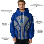 memphis tigers concentric lines blue black hoodie best selling