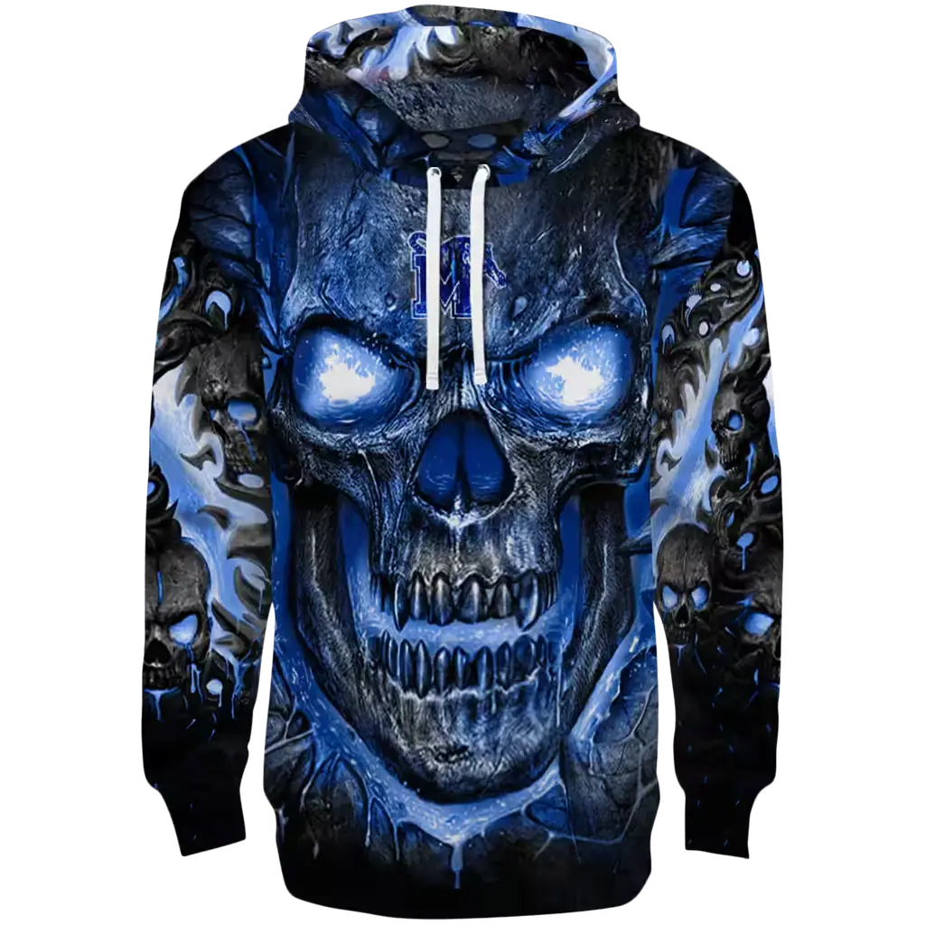 memphis tigers demonic skull blue black hoodie best selling memphis tigers demonic skull blue black hoodie best selling