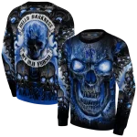 memphis tigers demonic skull blue black hoodie best selling